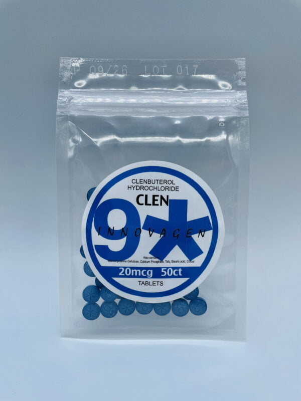 Clen (Clenbuterol Hydrochloride) 20mcg/tablet 50ct